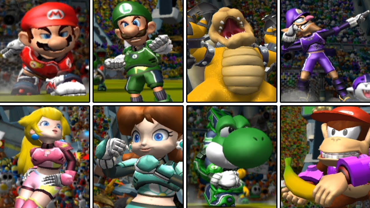 マリオストライカーズ チャージド【Wii】全キャラ登場シーン集 まとめ【マリオストライカーズ バトルリーグ発売記念】