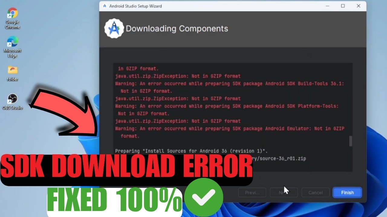 Fix Android Studio SDK Download Error (Red Error) &ndash; SDK Components Not Installing