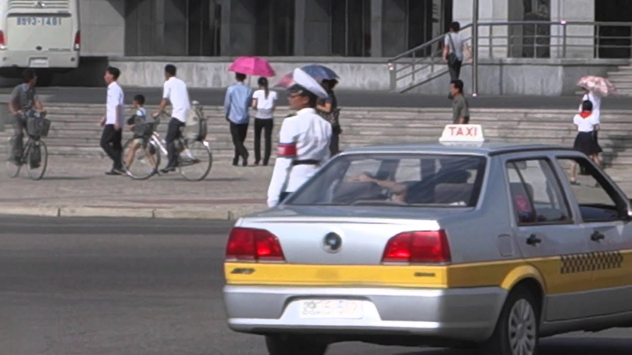 North Korean Traffic Lady