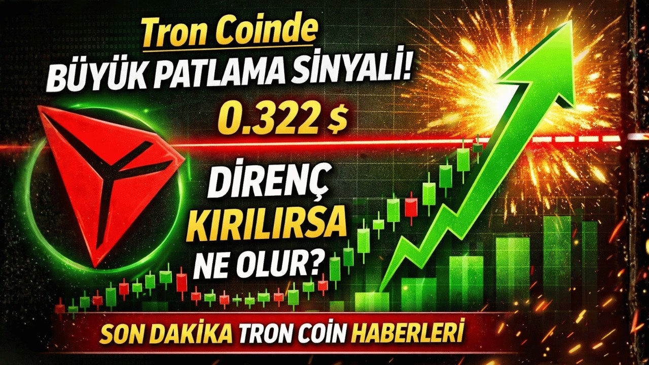 Tron Coinde B&uuml;y&uuml;k Patlama Sinyali! Diren&ccedil; Kırılırsa Ne Olur? Son Dakika Tron Coin Haberleri