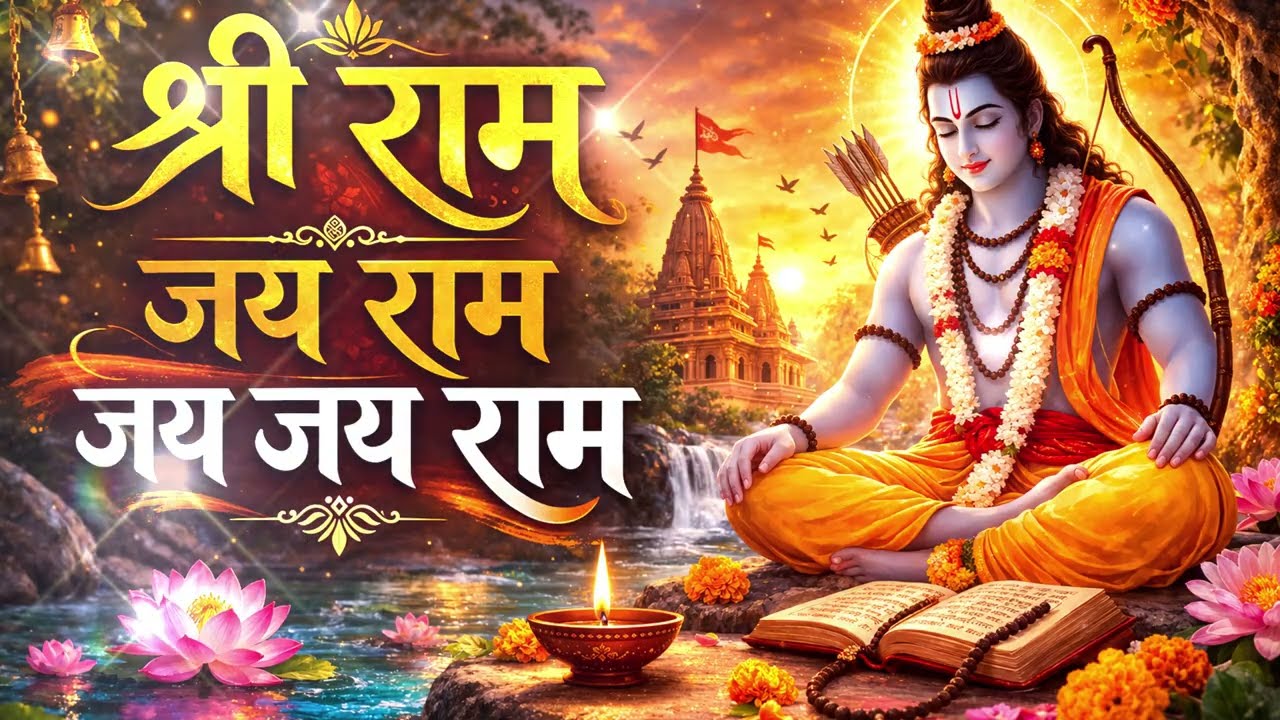 Shri Ram Jai Ram Jai Jai Ram | Powerful Ram Mantra Jaap | Ram Naam Chanting for Peace & Positivity