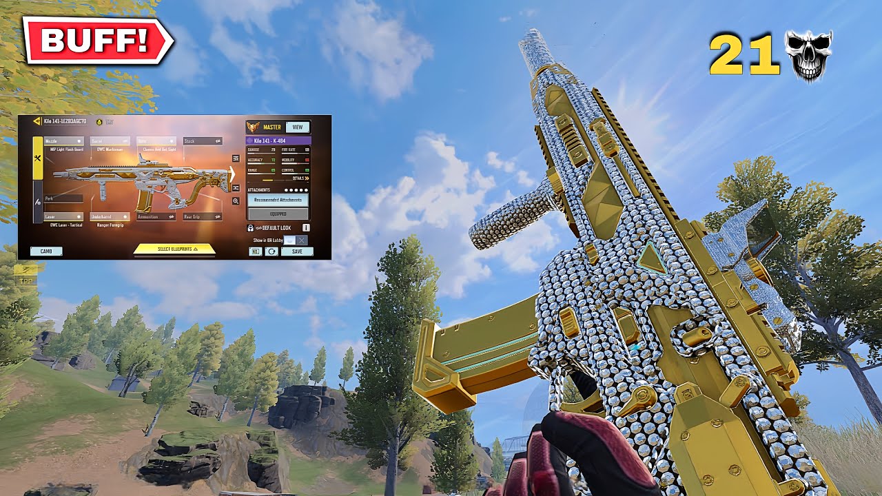 No Recoil + Long Range Kilo-141 Gunsmith | Best Kilo-141 Gunsmith CODM BR Gameplay 