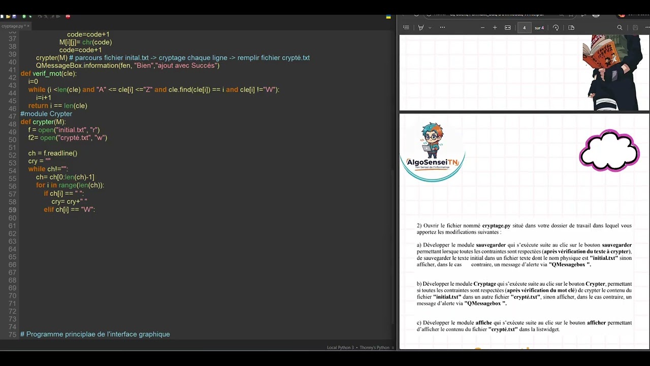 Correction Devoir Info Pratique - module Crypter  Part 7