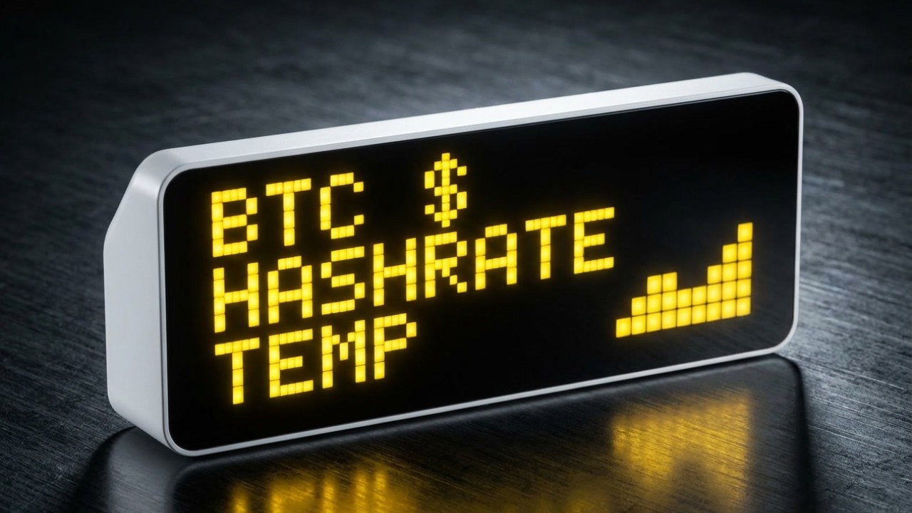 🔥 Bitaxe + Bitcoin : Monitoring TEMPS RÉEL sur Matrice LED (Ulanzi)