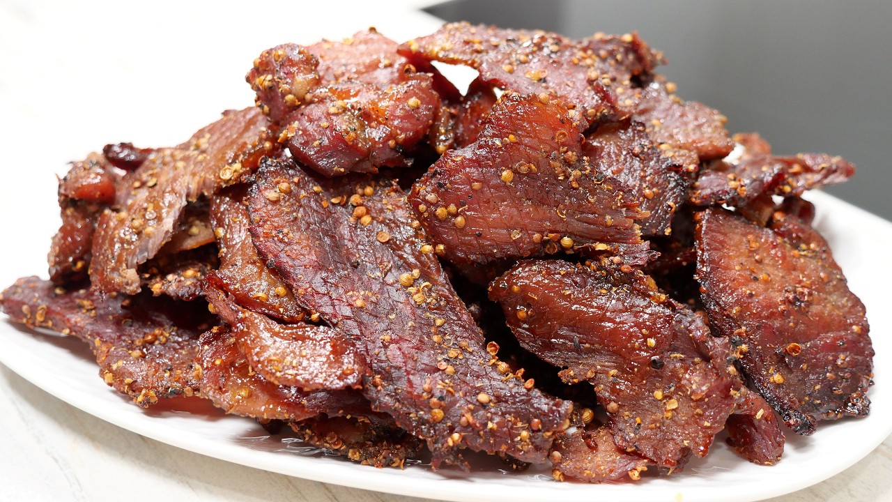 Cách Làm Khô Heo Lào - Pork Jerky Không cho Phụ Gia, Công Thức Làm Bán, Món Ngon Lễ Tết, Vanh Khuyen