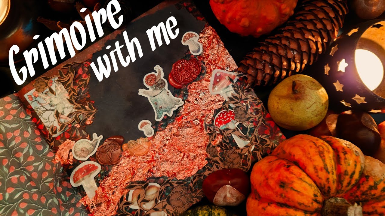 introducing my new art grimoire - grimoire with me autumn edition