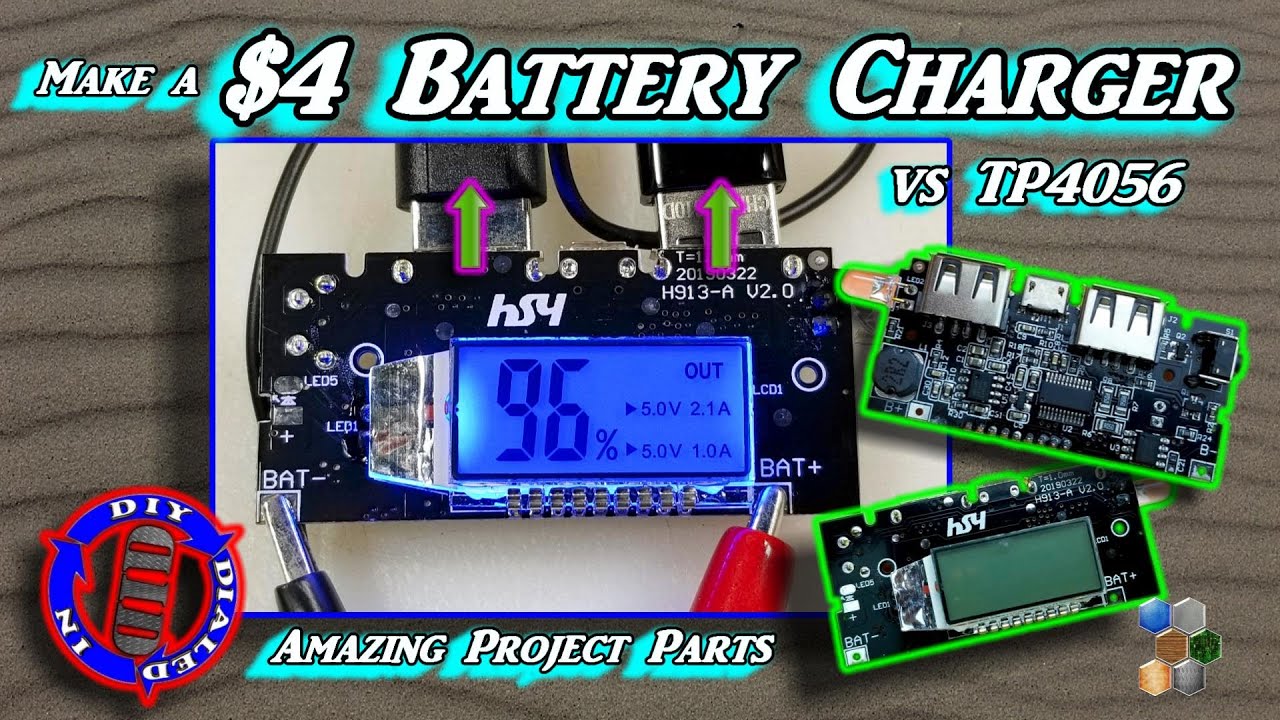 DIY Battery Charger with Dual USB 5v 1A & 2.1A - Amazing Project Parts