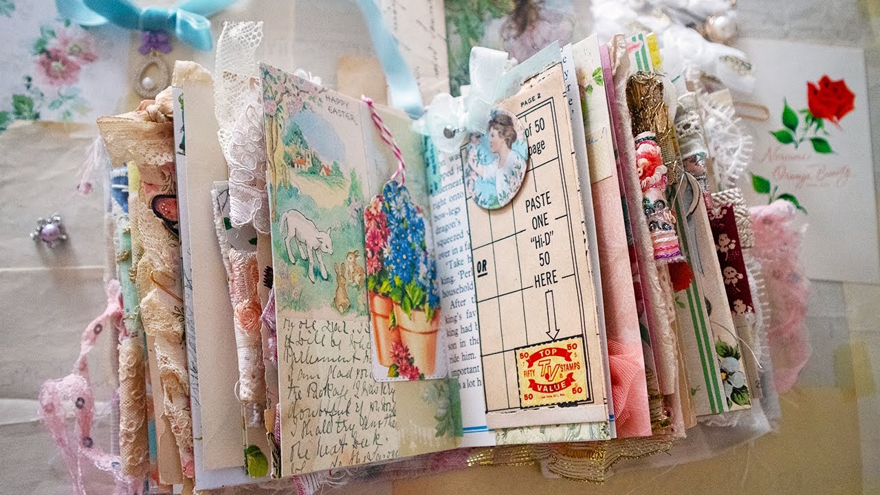 Tiny Tulips - a floral / children's junk journal