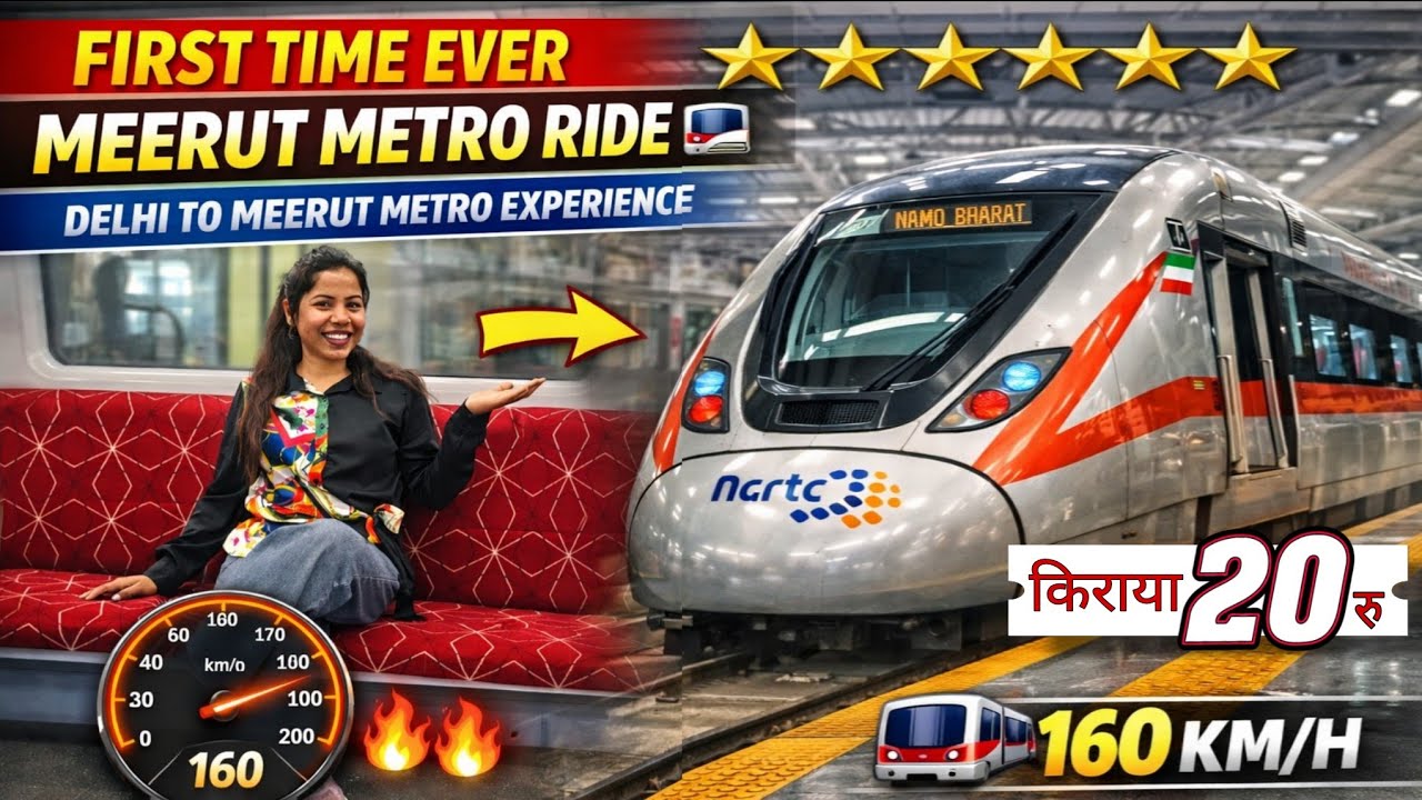 First Ride In Meerut Metro & RRTS Namo Bharat 🚆