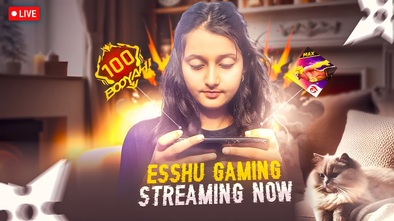 RANK PUSH ON LIVE 🔥 Phone Gameplay 😎 #freefirelive #shortsfeed #girlgamer