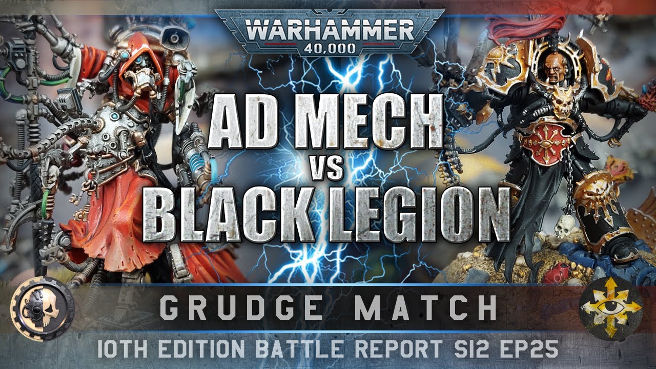 *NEW RULES* Adeptus Mechanicus vs Black Legion Warhammer 40K Battle Report 10th Edition 2000pts