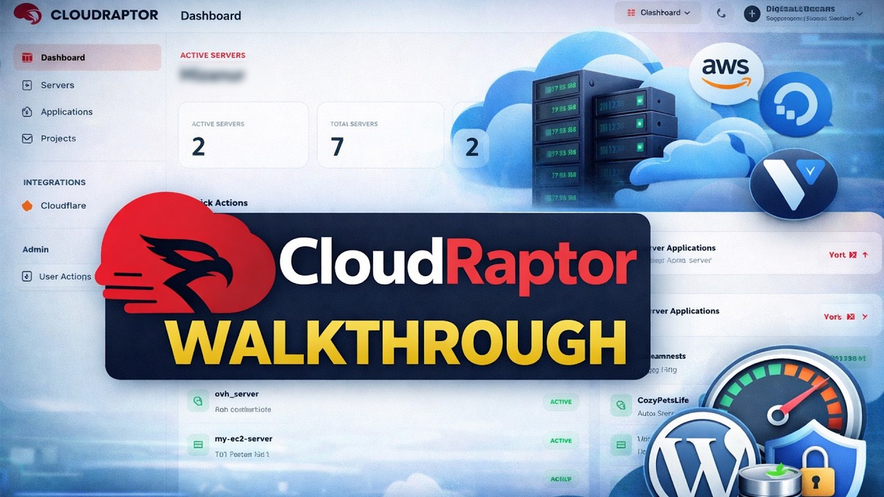 CloudRaptor Demo: Full Cloud Server Management Walkthrough