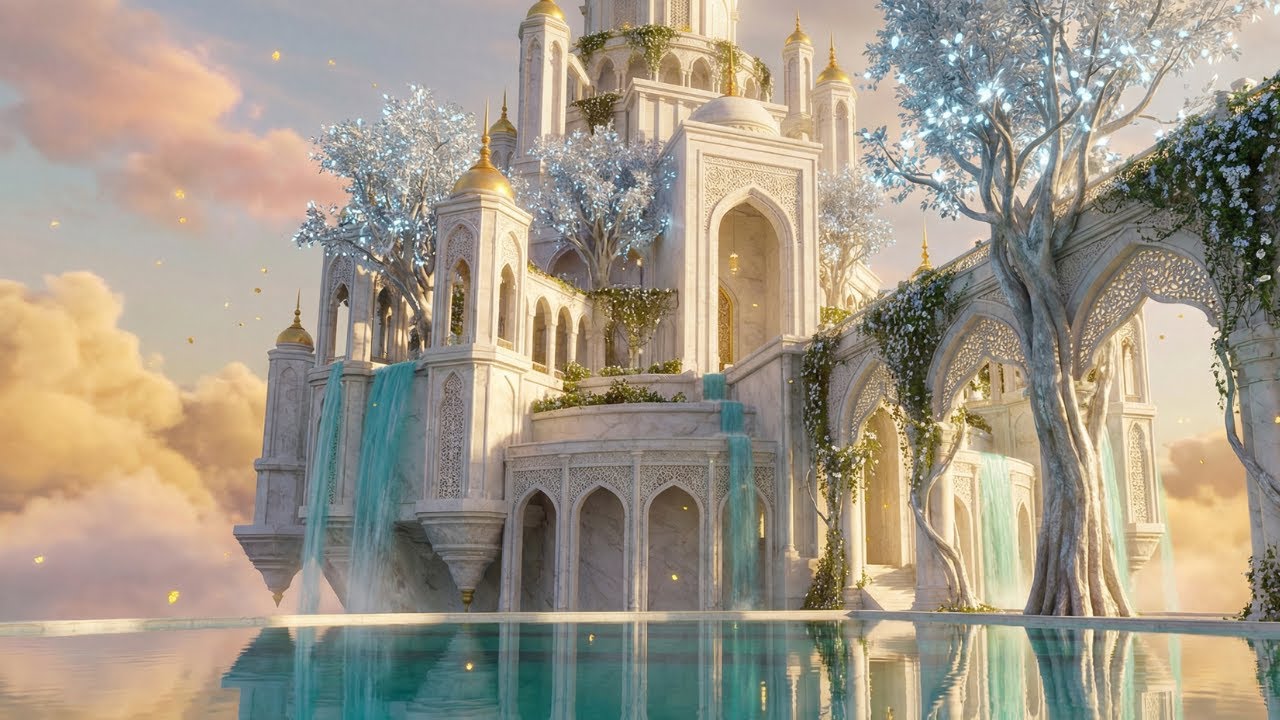 Journey Through Celestial Architecture for Calm & Renewal | 4K Fantasy Palaces & Ethereal Ambience
