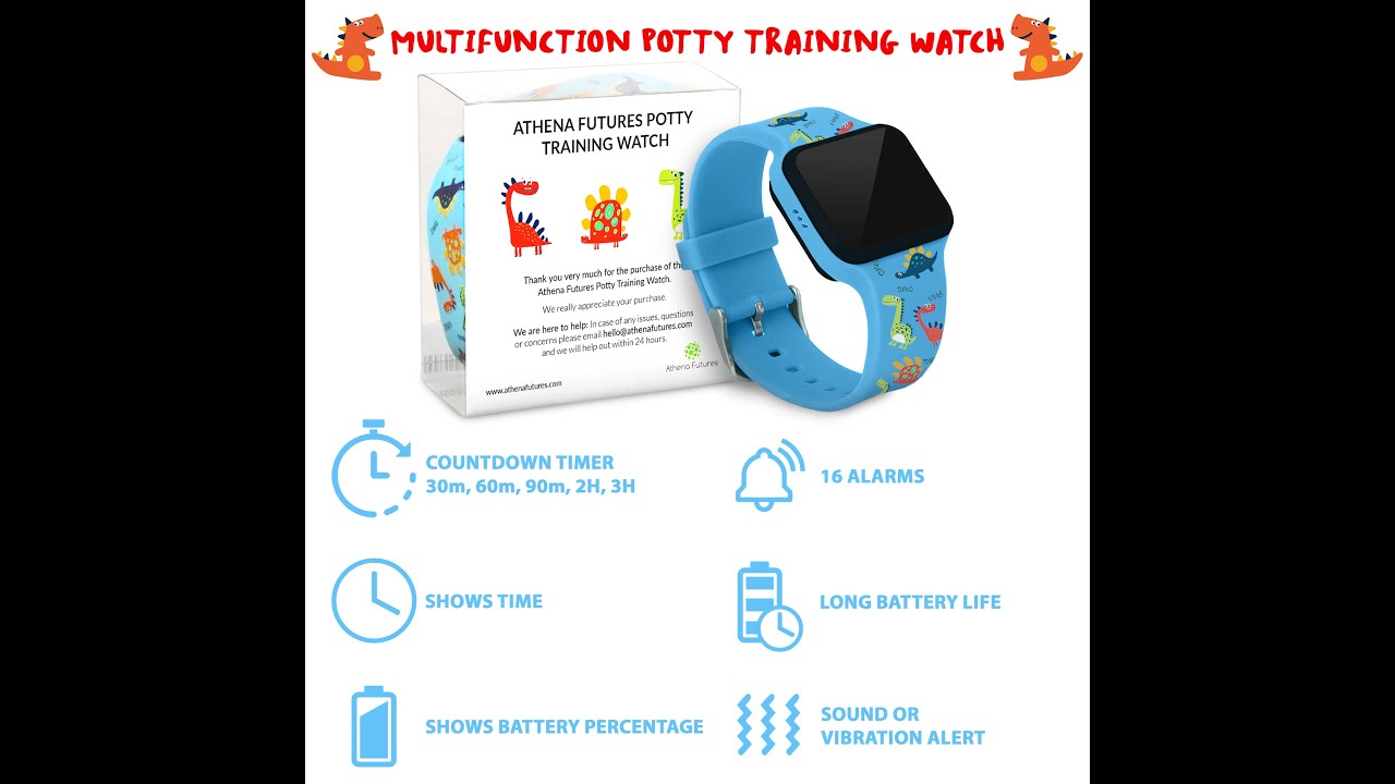 Athena Futures Potty Training Watch Instructions - Timer Countdown Watch - January 2020