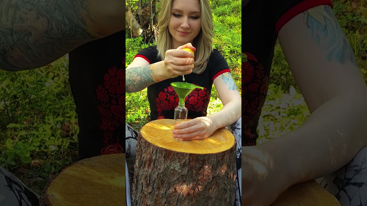 Natural Forest Repellent for Survival Outdoors 🌲🦟 DIY Bug Spray Hack! #camping