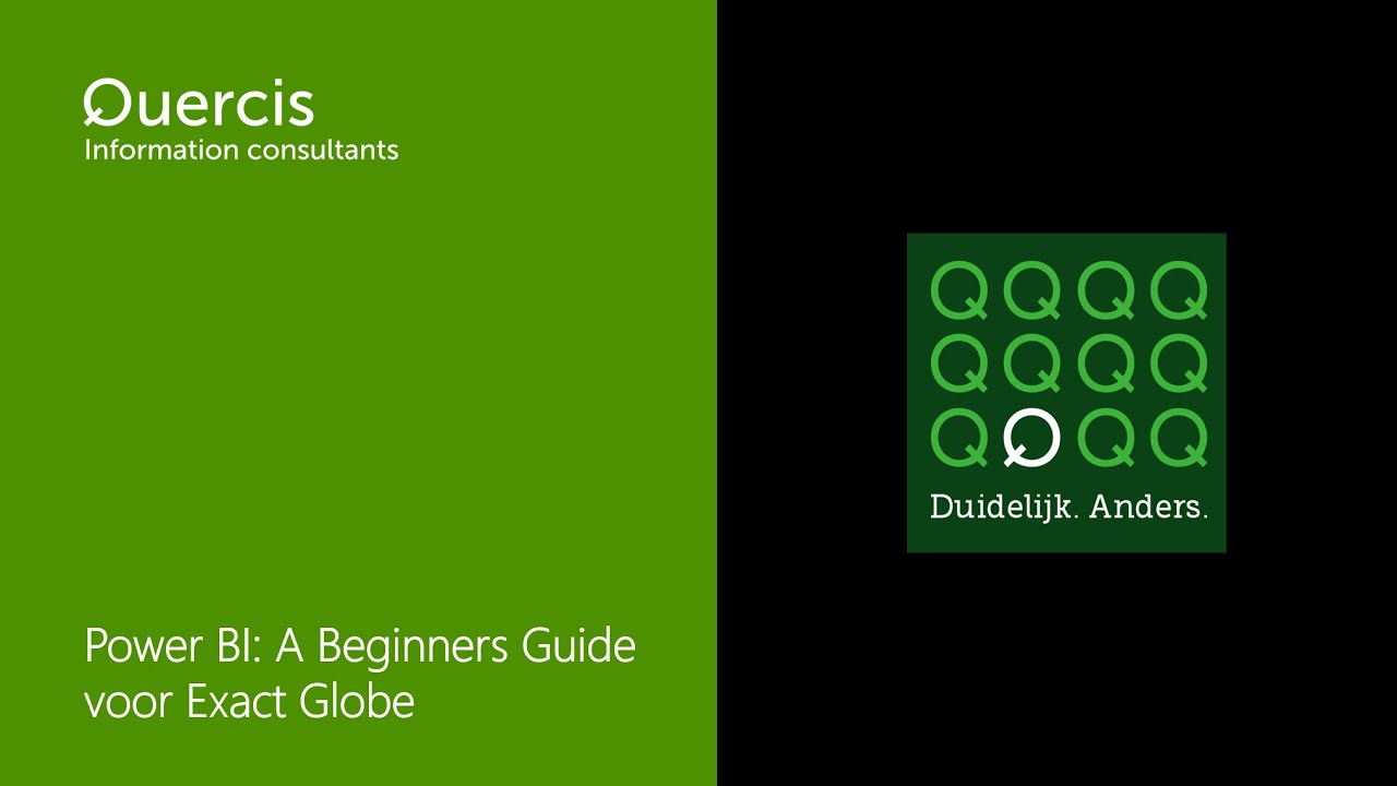Webinar Power BI:  A beginners guide voor Exact Globe
