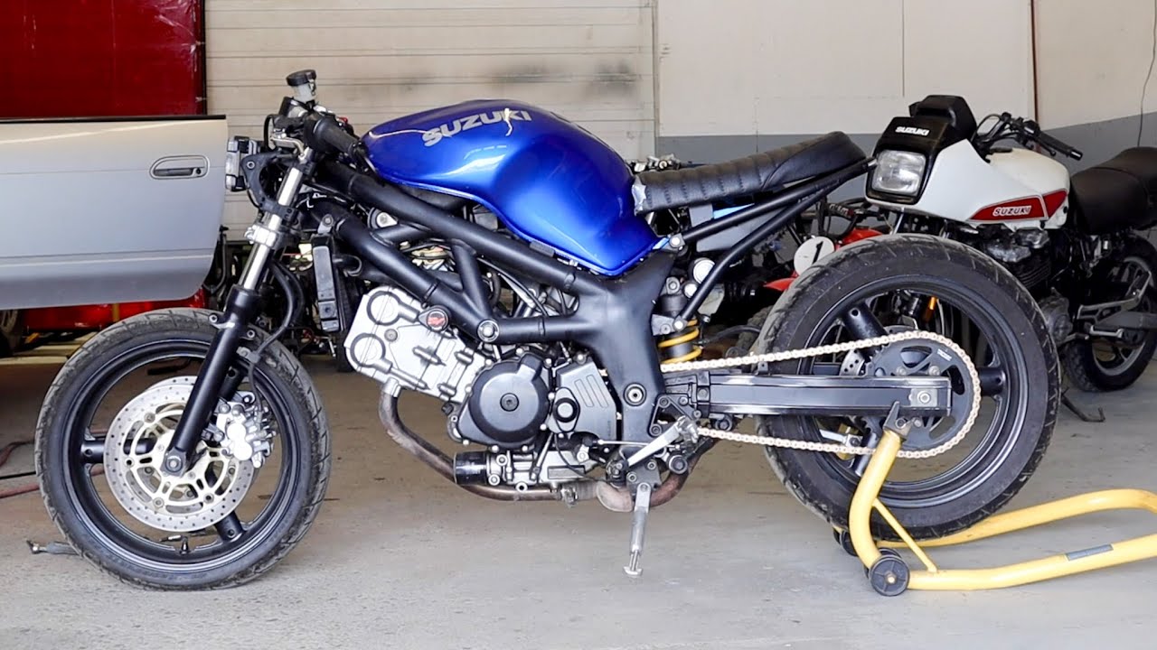 SV650 Brat/Street tracker build (Ep.5)  - Re-jetting carbs & changing the stance