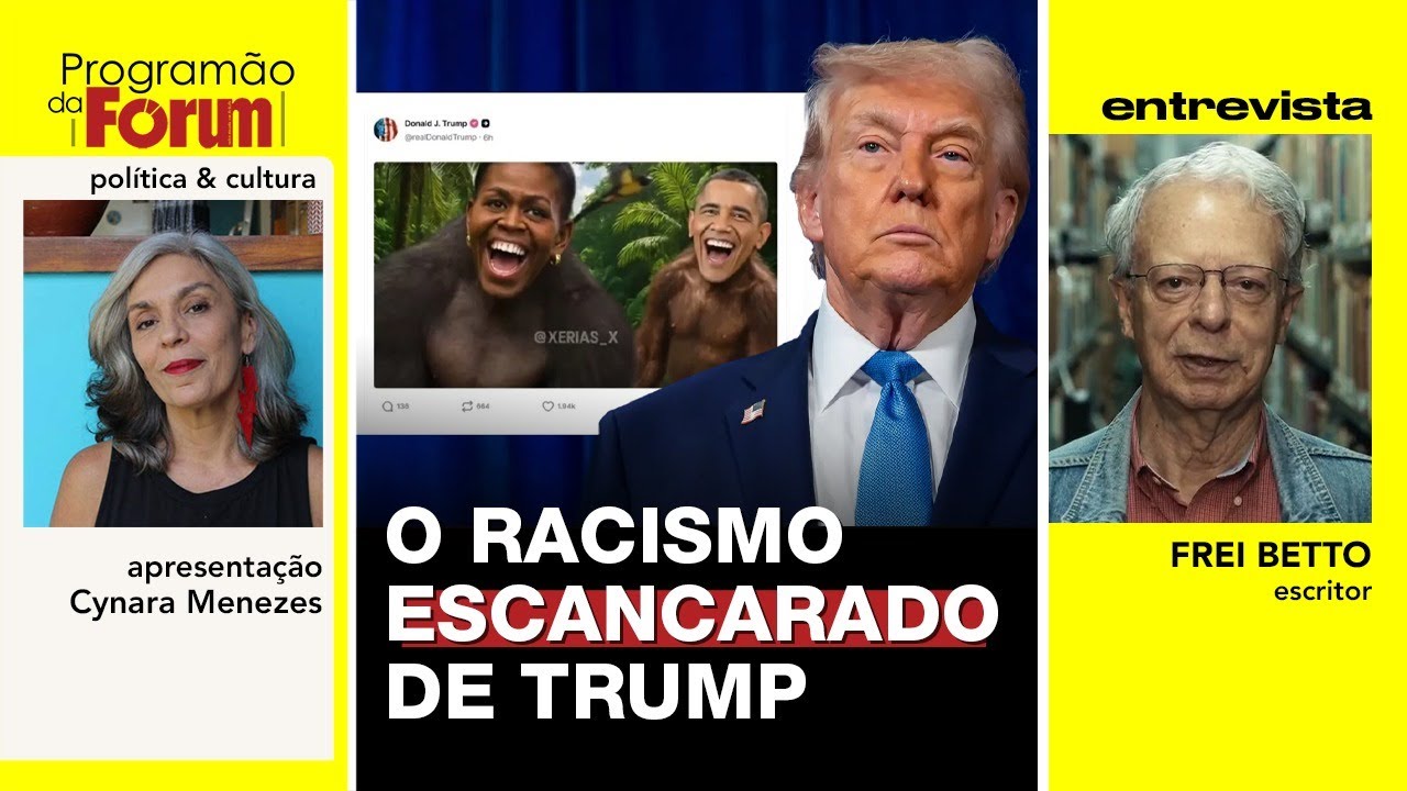 Trump publica vídeo com casal Obama como macacos | Entrevista: Frei Betto | 06.02.26