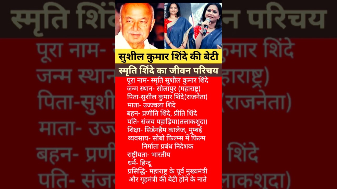स्मृति शिंदे का जीवन परिचय/Biography of Smriti Shinde/Smriti Shinde ka jivan Parichay