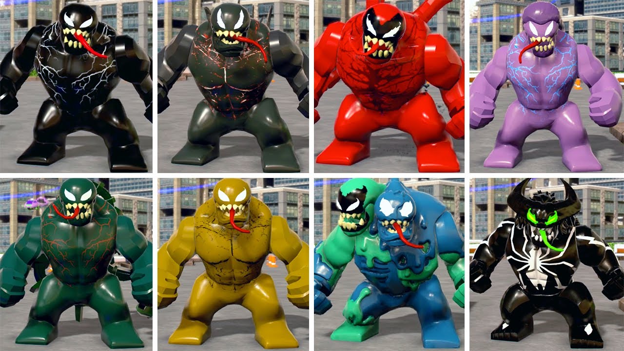 All Symbiote Character in LEGO Marvel Super Heroes 2