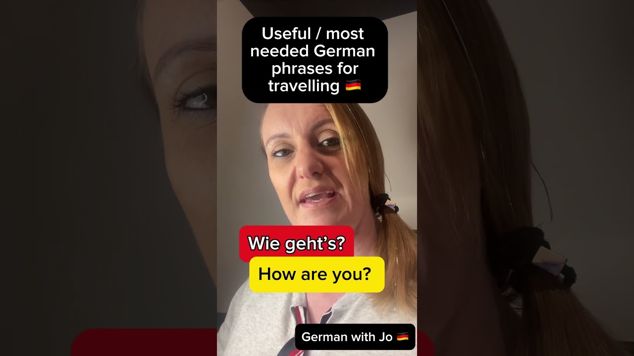 Useful essential important German phrases for travel 🇩🇪