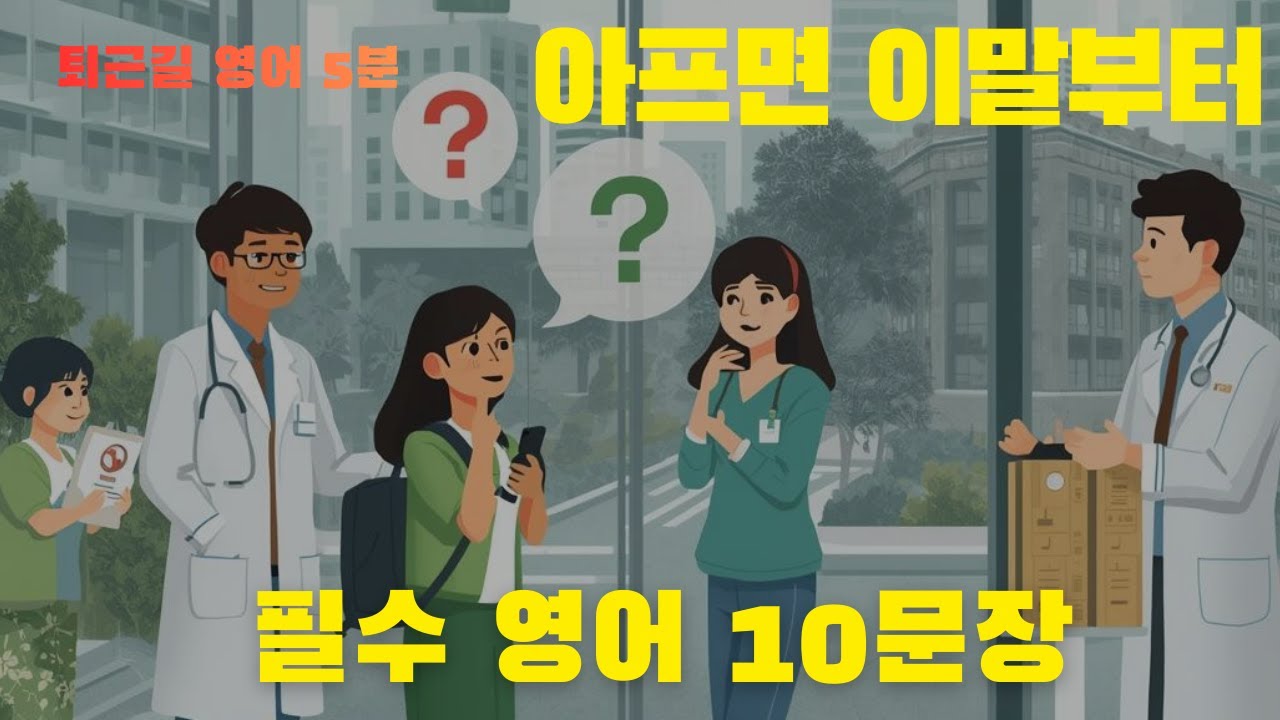 [퇴근길 5분] 몸이 아플 때 꼭 나오는 영어 10문장｜응급 상황 영어