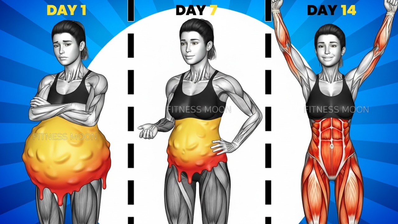 30-Min Daily Workout 🔥 Melt Hanging Belly Fat & Slim Your Waist — See Visible Results Fast ✨