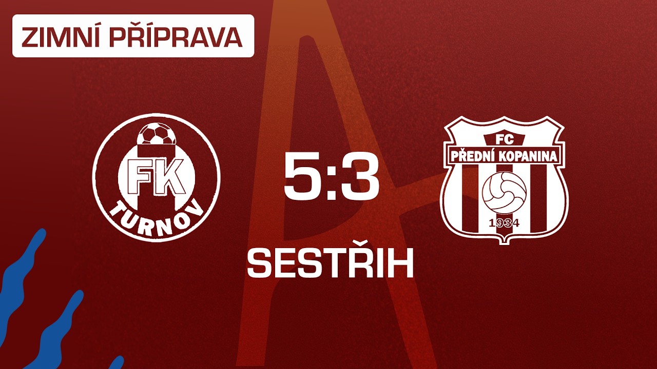 Zimní příprava 2025/2026 - Turnov vs FCPK (sestřih)
