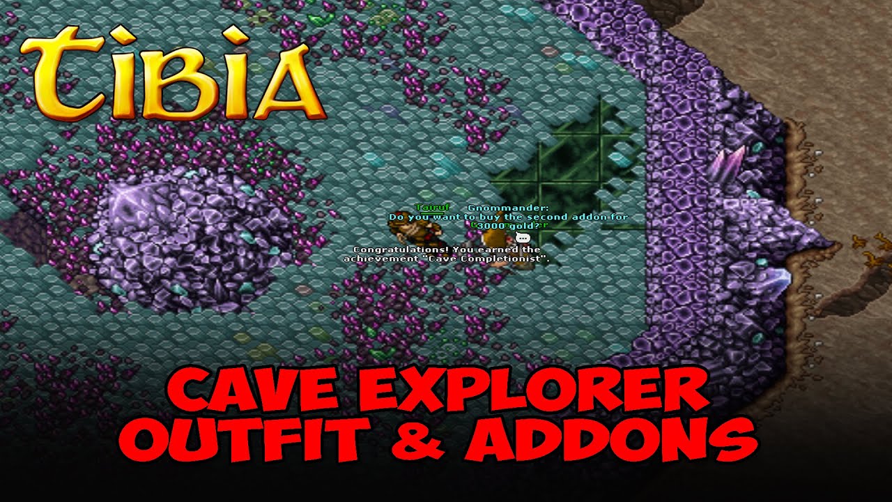 MAMY TO! - Tibia - Cave Explorer Outfit & Addons Quest - Spike Tasks Quest