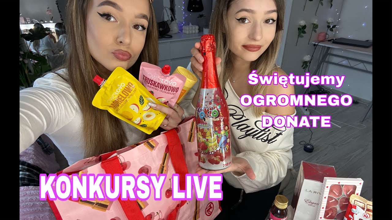 MEGA LIVE Z SIOSTRĄ! KONKURSY + WYSTRZAŁ SZAMPANA 🍾🔥