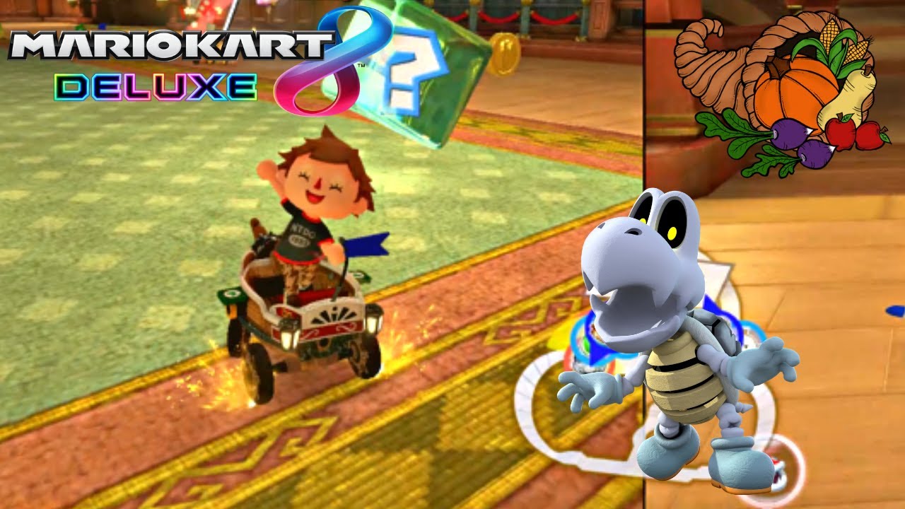 Mario Kart 8 Renegade Roundup as Villager and Dry Bones (can we get a Thanksgiving VICTORY!?!)