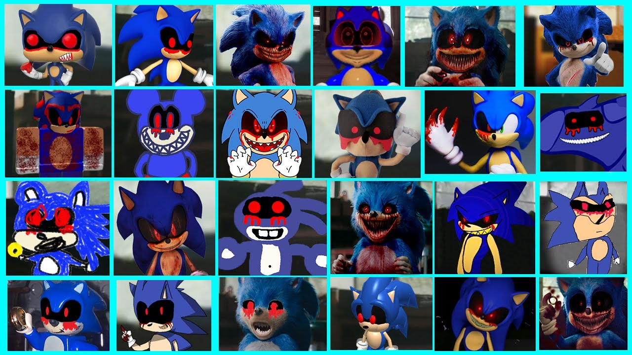 Sonic The Hedgehog Movie - Sonic EXE Uh Meow All Designs Compilation #2