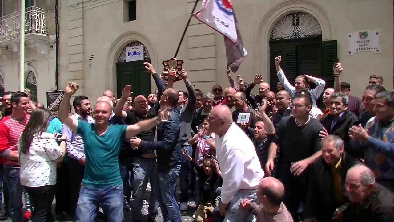Celebrations at the Union Band Club, Luqa, Malta -Winners 2014 Fireworks Festival