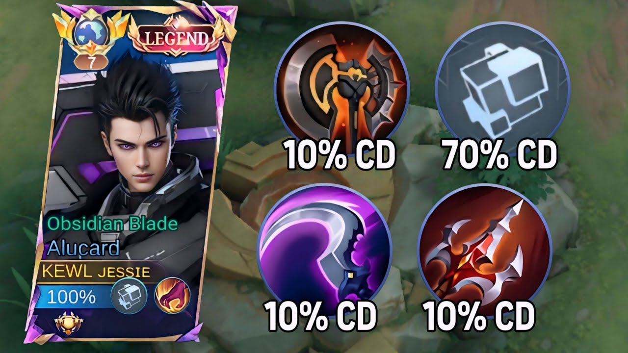 WHEN GLOBAL ALUCARD ABUSE THIS NEW COOLDOWN BUILD AND EMBLEM (must try)