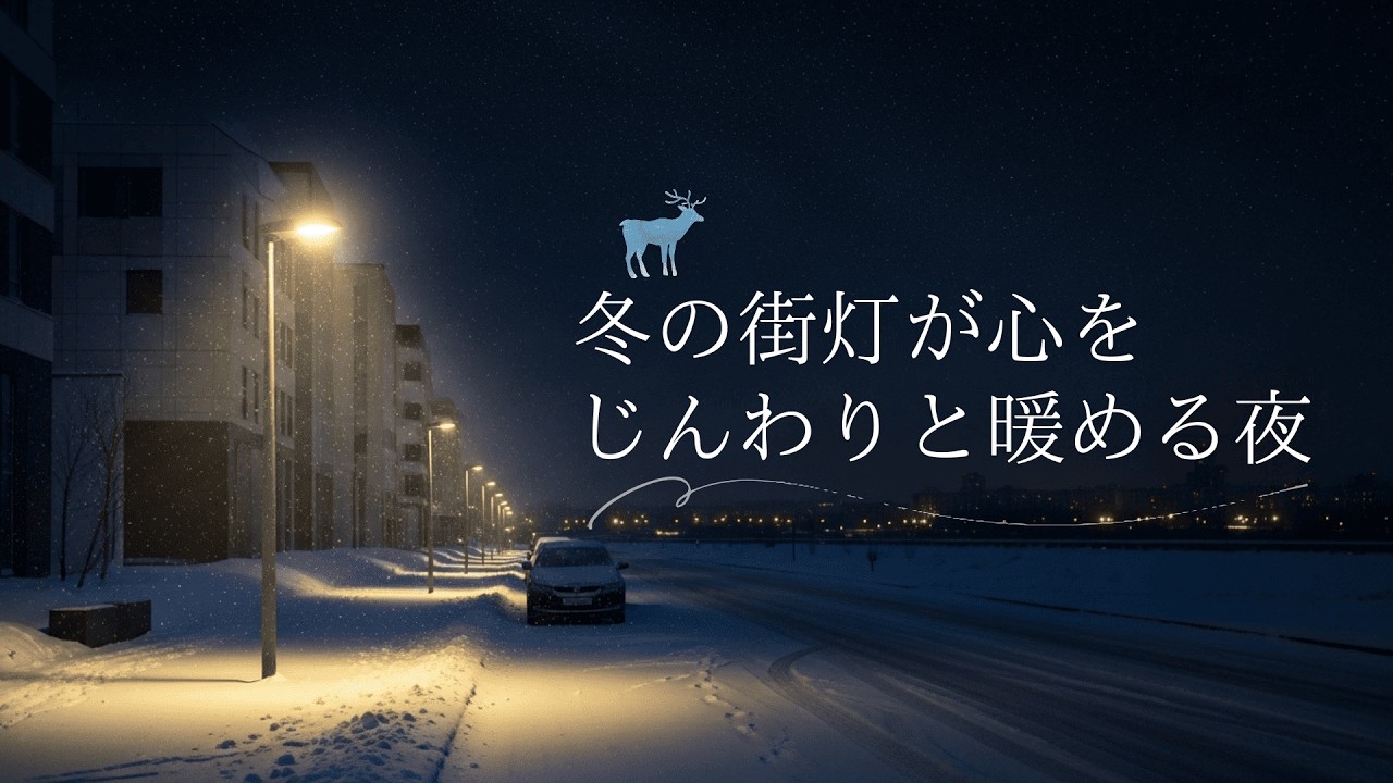 【作業用BGM】冬の街灯が心をじんわりと暖める夜 | Piano music for Work,Study & Relax
