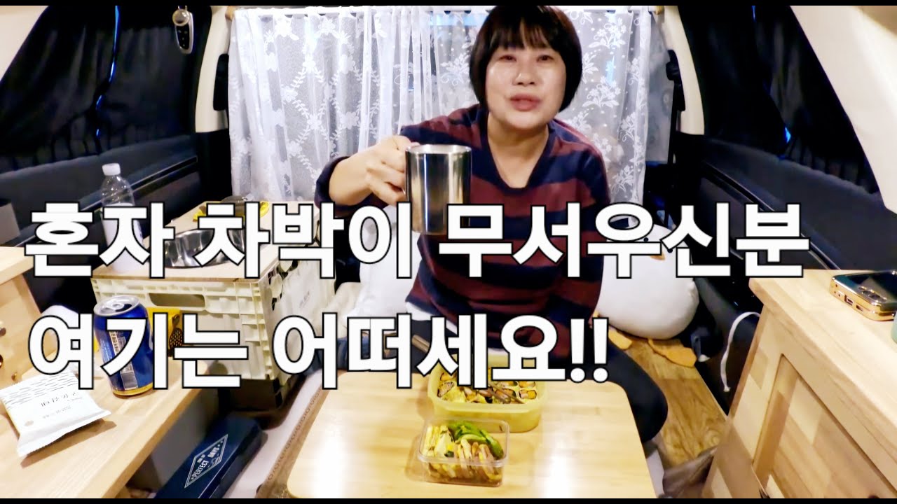 104.차도 많고 사람도 많은곳에서 차박연습 어떠세요/공원차박/주차장차박/이천차박/솔로차박
