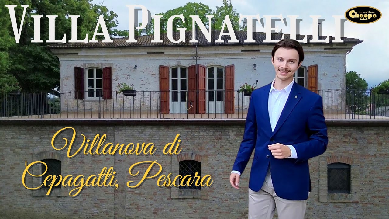 FABULOUS VILLA PIGNATELLI AND KEEPER’S MANSION FOR SALE IN PESCARA – CHEOPE IMMOBILIARE LUXURY