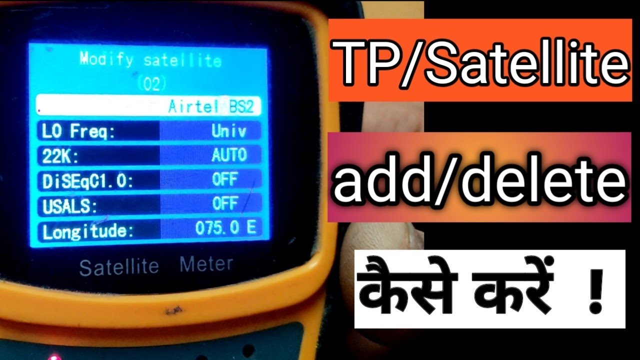 How to add frequency or satellite in solid digital sat finder meter ! solid sf 720 pro