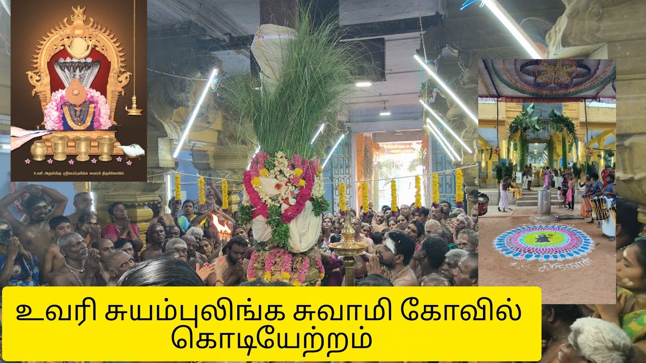உவரி சுயம்புலிங்க சுவாமி கோவில் தைப்பூசம் கொடியேற்றம் #myvillage #uvari #Suyambulinga #kodiyettam 