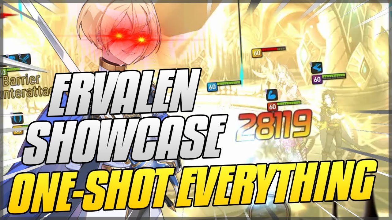 Epic Seven - ERVALEN SHOWCASE (HIS DAMAGE IS INSANE!!!)