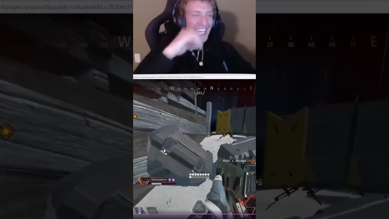 Nicewigg Reacts to Faze Snip3down is Running through a minefield in an Apex tournament season 15