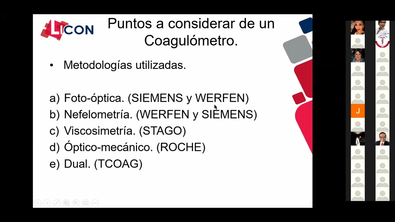 Calidad en analizadores y reactivos de coagulacion
