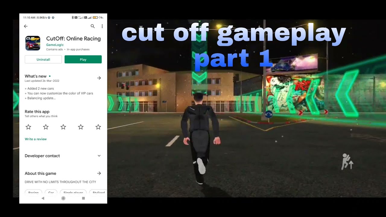 cut off online racing//Android//game play part 1
