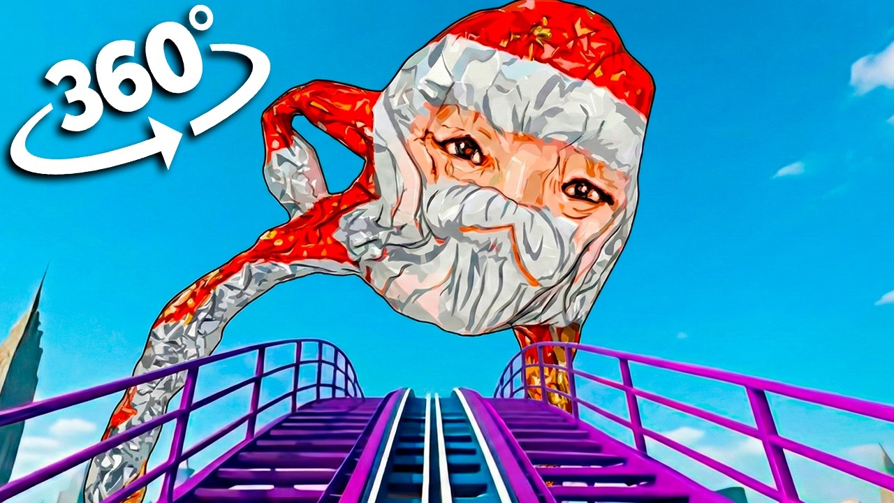360&deg; Roller Coaster Goo Goo Ga Ga VR | 8K Ultra HD Crazy Meme Ride