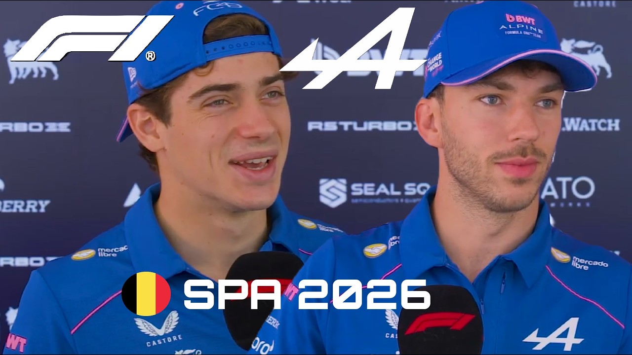 FRANCO COLAPINTO🇦🇷 PIERRE GASLY🇫🇷 ALPINE F1 en GP SPA BELGICA 2026