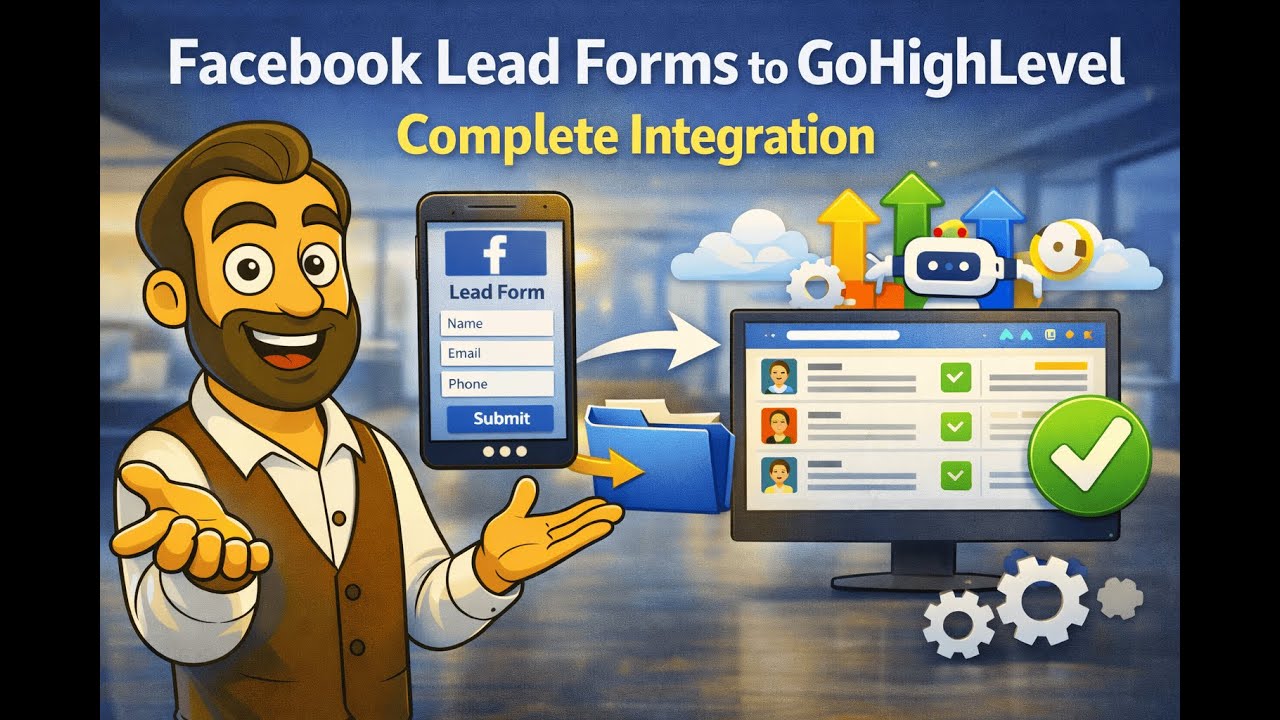 How to Integrate Facebook Lead Forms with GoHighLevel | Complete Setup & Automation Tutorial