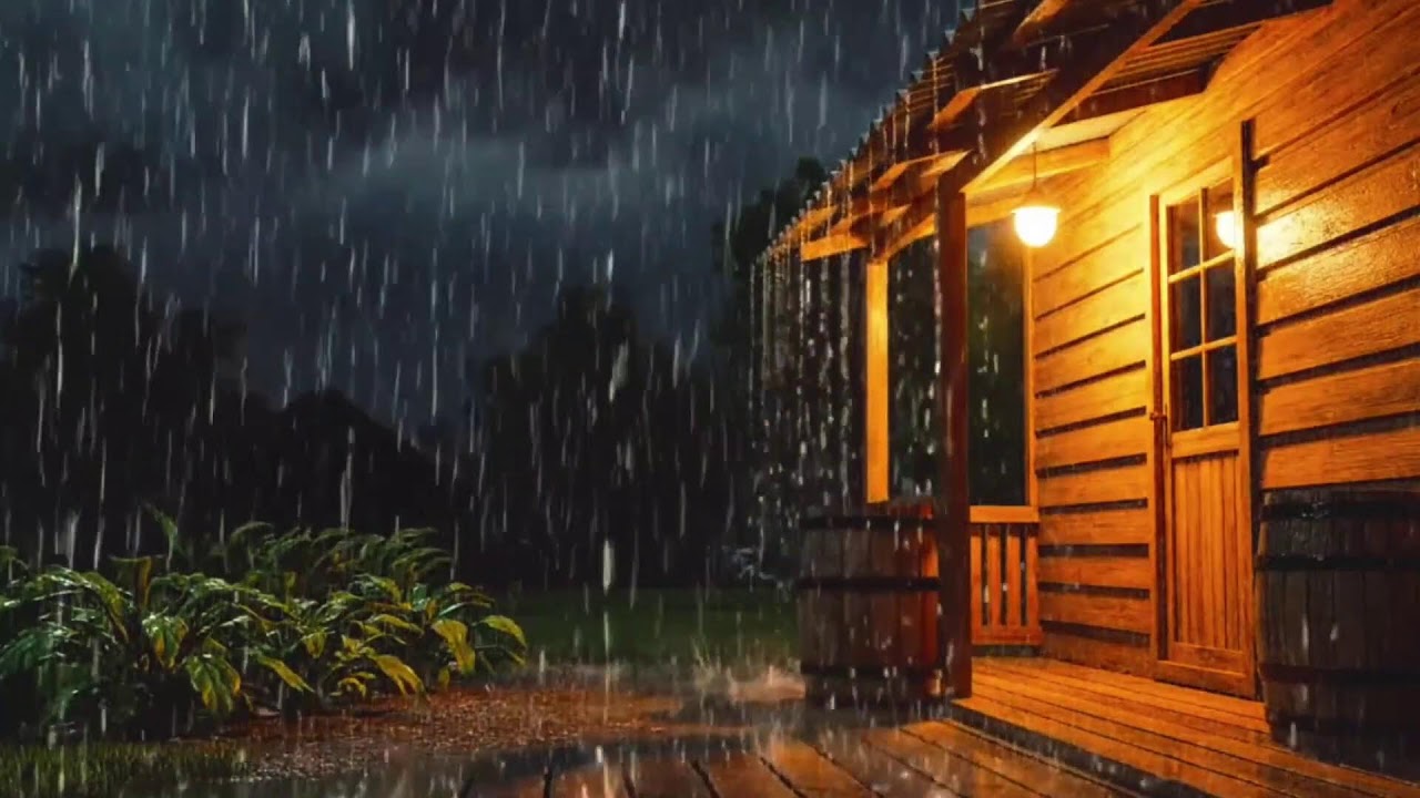 Dark Night Rain & Thunder Ambience | 24/7 Live Sleep Sounds | HEAVY RAIN | RAIN SOUND FOR SLEEP