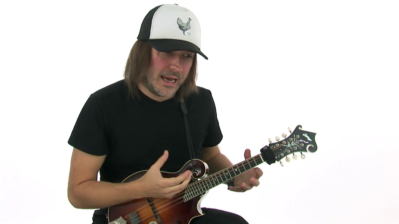 Bluegrass Mandolin Lesson - Double Shuffle & Tagging: Demo - Andy Wood
