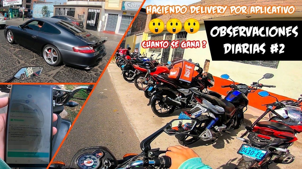 EMPECÉ COMO DELIVERY POR APLICATIVO  | CUANTO SE GANA ? | OBSERVACIONES DIARIAS #2 | DABNEY R