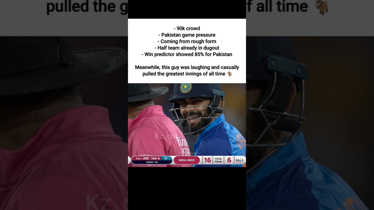 This guy was laughing & casually pulled the greatest innings of all time 🐐| #viratkohli #t20worldcup